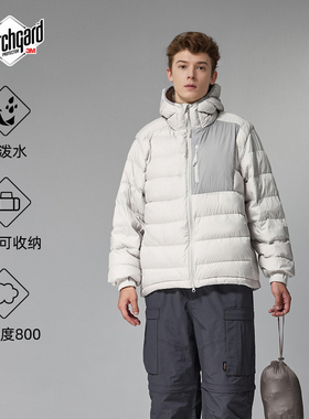 户外轻量化scotchgard羽绒服男款2025冬季连帽90绒羽绒外套防泼水