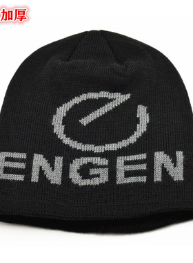 男女加厚字母加绒毛线帽潮秋冬双层针织帽套头帽防寒运动包头帽子