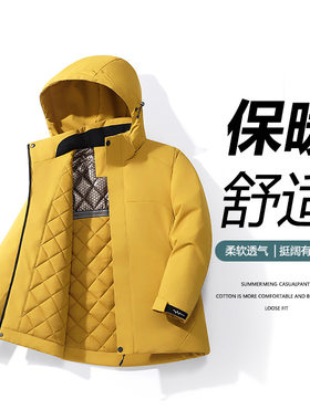 户外冲锋衣冬季棉衣三防加厚保暖外套防风防水夹克潮流棉服派克服