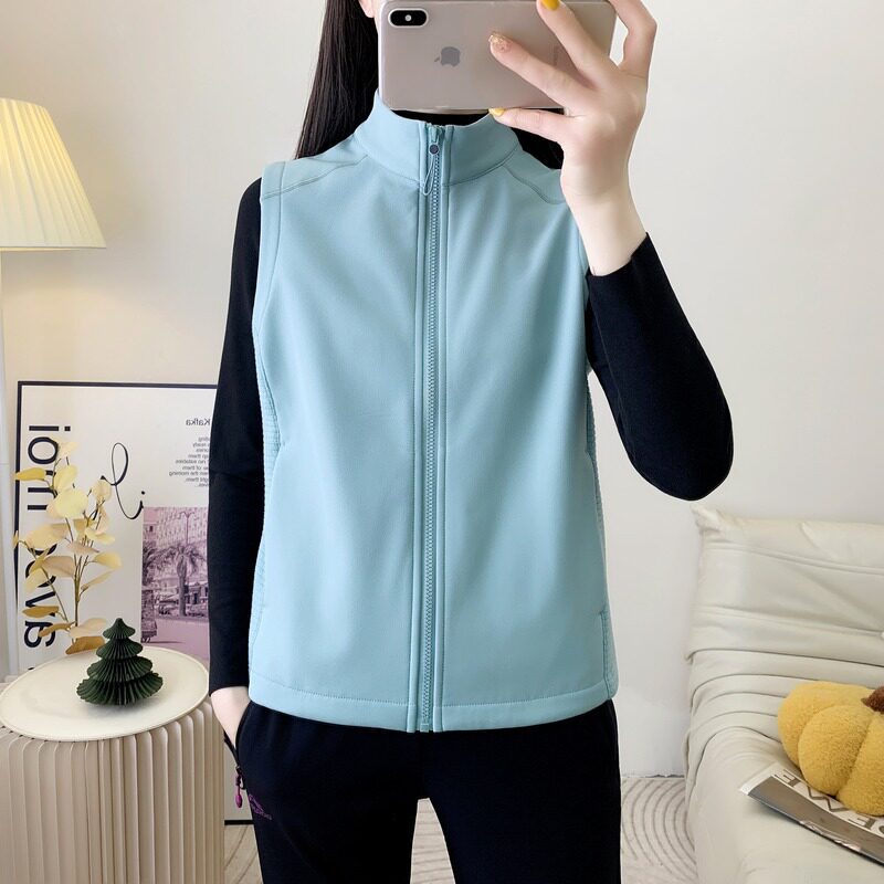 女士运动防水软壳马甲工作服印logo秋冬4S店展会企业团体工装背心