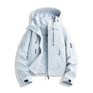 新款户外冲锋衣棉衣一体棉女款可拆卸秋冬防风防水登山服