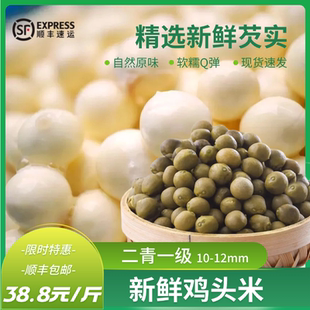 顺丰包邮二青特级2024年新鲜鸡头米鸡头果芡实潢川鸡头米真空锁鲜