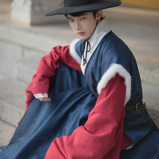 男仙气古风道袍中国风超仙冬季 白菜价全套学生古装 衫 明制汉服大袖