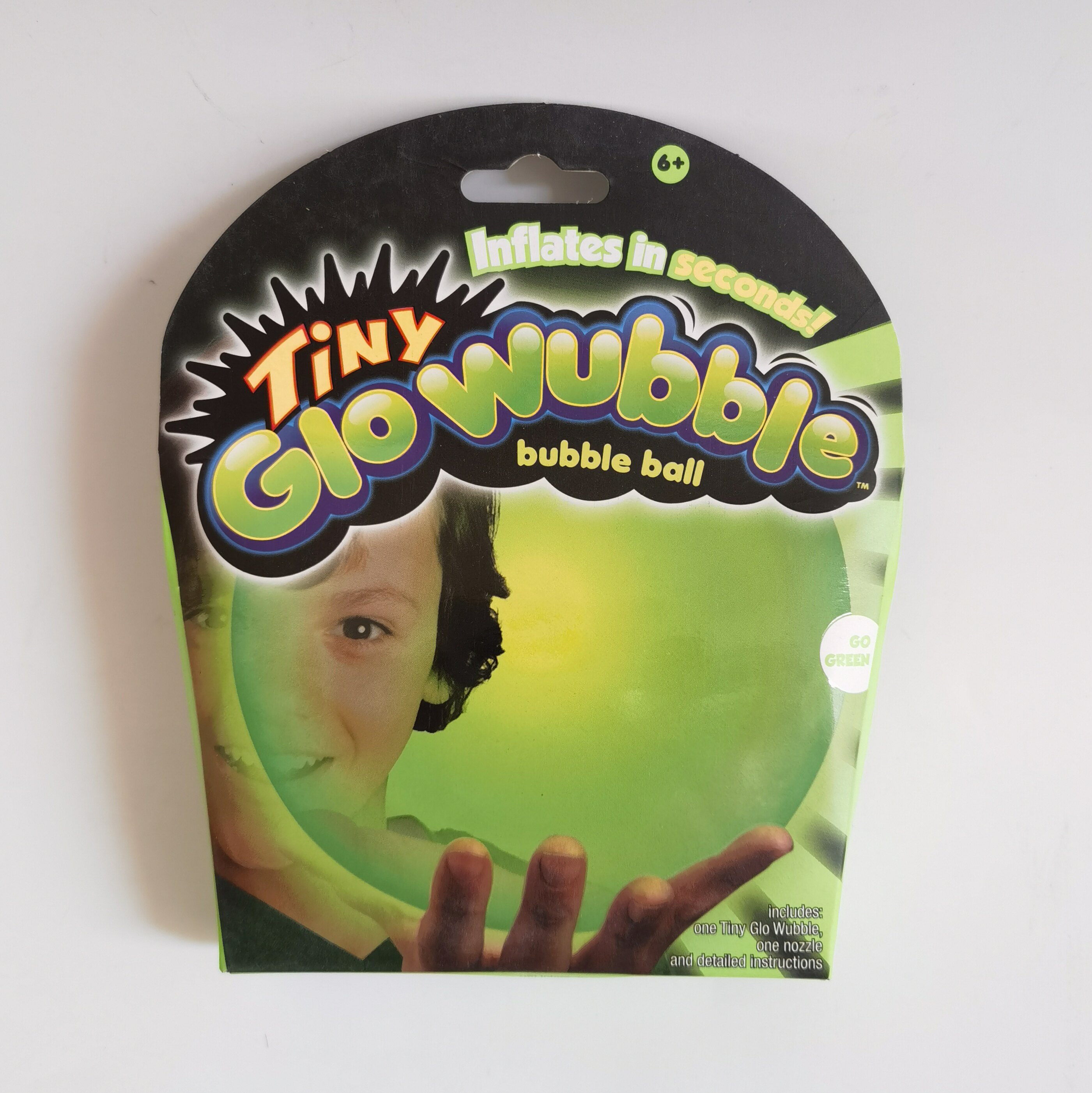 WUBBLE 해피 버블 어린이를위한 3 인치 웨이브 빛나는 풍선 공 실내 및 실외 범퍼 버블 볼 장난감 세트