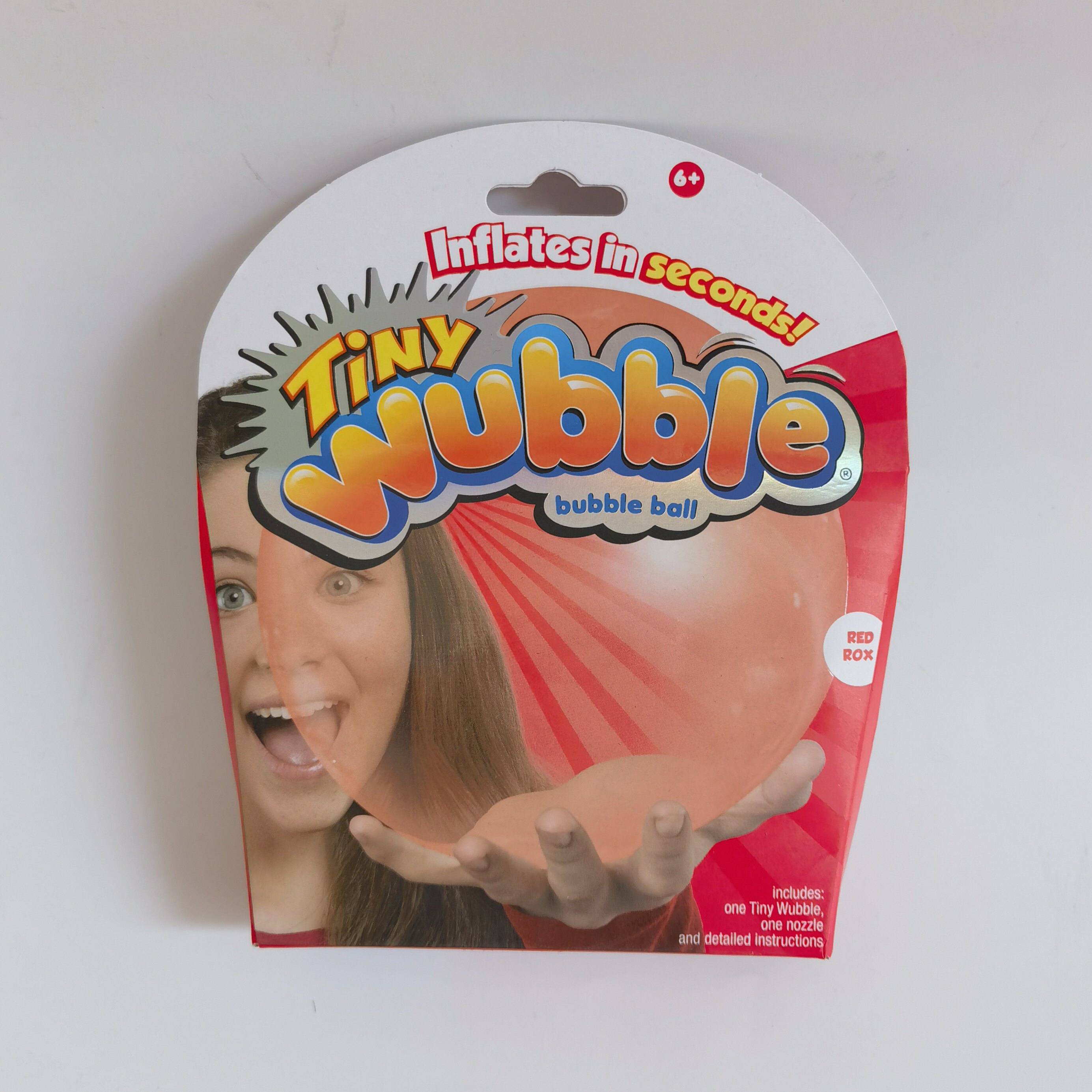 WUBBLE 해피 버블 어린이를위한 3 인치 웨이브 빛나는 풍선 공 실내 및 실외 범퍼 버블 볼 장난감 세트