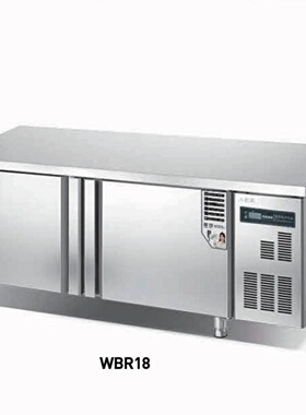 美厨工作台冷藏冰箱WBR18 双门平台高温雪柜1.8米操作台冷柜