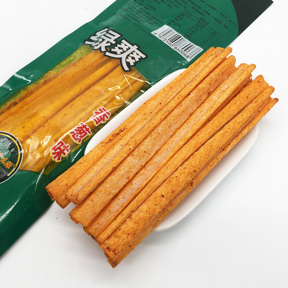 千源味香葱味绿爽麻辣条小零食辣片 80/90后童年经典怀旧小辣条