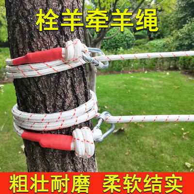 羊绳栓羊绳子加粗栓羊专用绳子羊用牵引绳遛羊绳羊固定绳子羊绳子