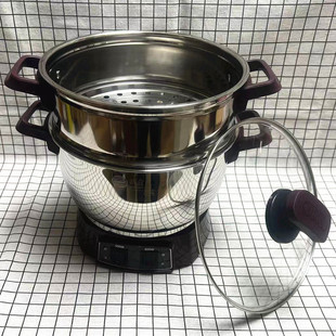 加厚 新食代不锈钢电热锅/电炒锅/电蒸锅24cm学生锅 26cm小电火锅