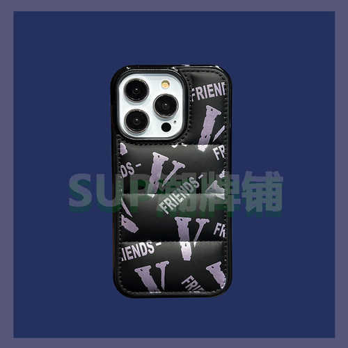 15高端大气潮牌V适用苹果14Promax手机壳iphone13pro男士上档次12pm男生11高级感磨砂黑色15pro银色手机套