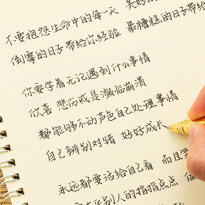 文渊手写练字帖网红手写女生奶酪陷阱字体楷书大学生漂亮成年正楷