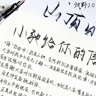 归野体2.0字帖考试用字霸气 小弛归野手写练字帖女生字体漂亮学生