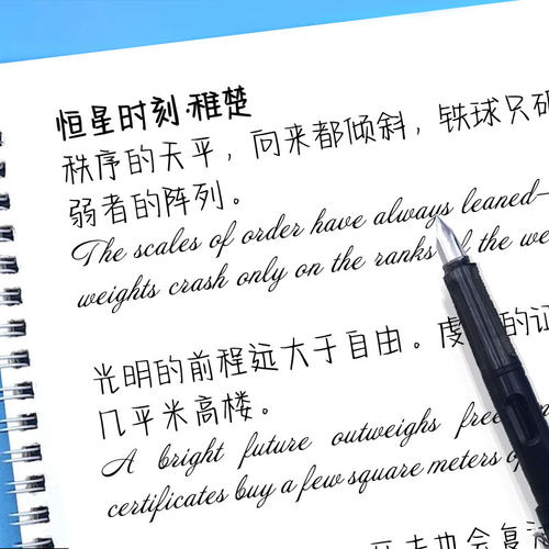 花体英文柠檬正楷字帖练字帖硬笔字圆体英语字帖漂亮英文原耽语录