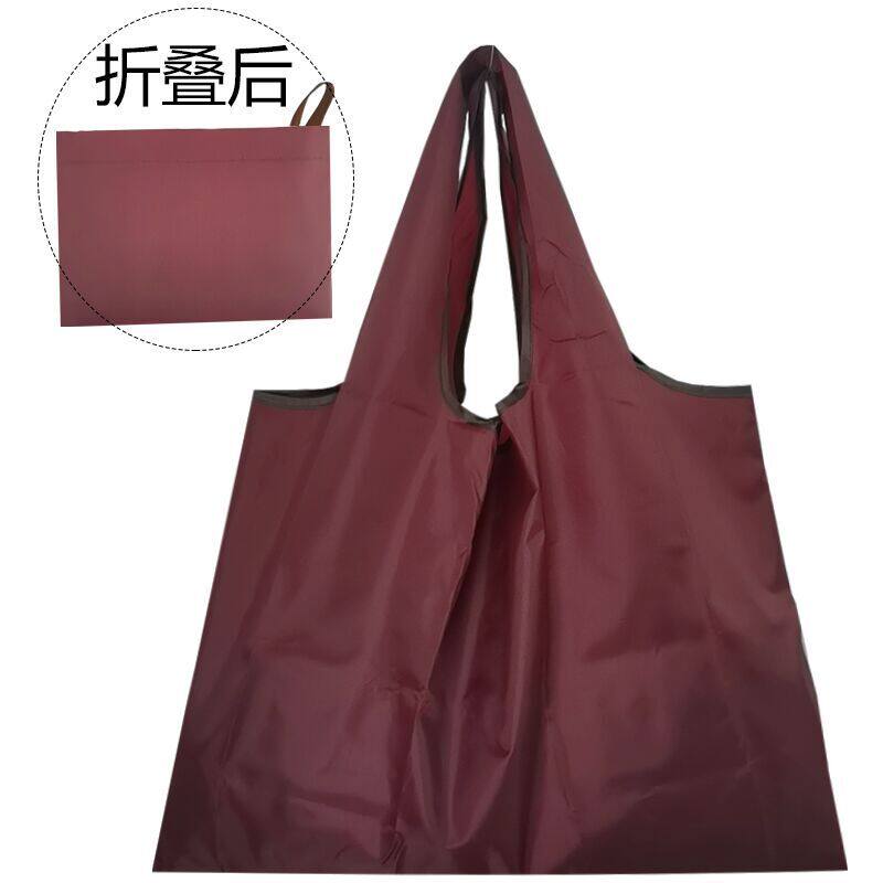 大容量纯色超市购物袋可折叠环保净色买菜包便携旅行袋可印字LOGO