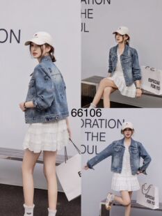 欧货正品2026早春新款时尚百搭气质高雅显瘦设计感牛仔外套上衣女