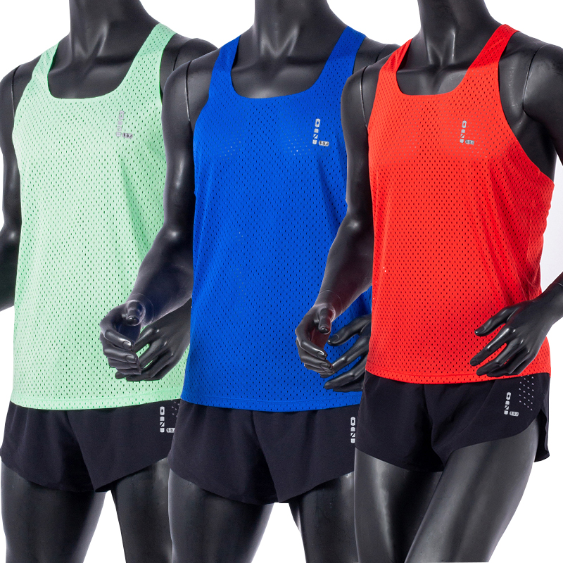 零阻力马拉松运动背心跑步田径服