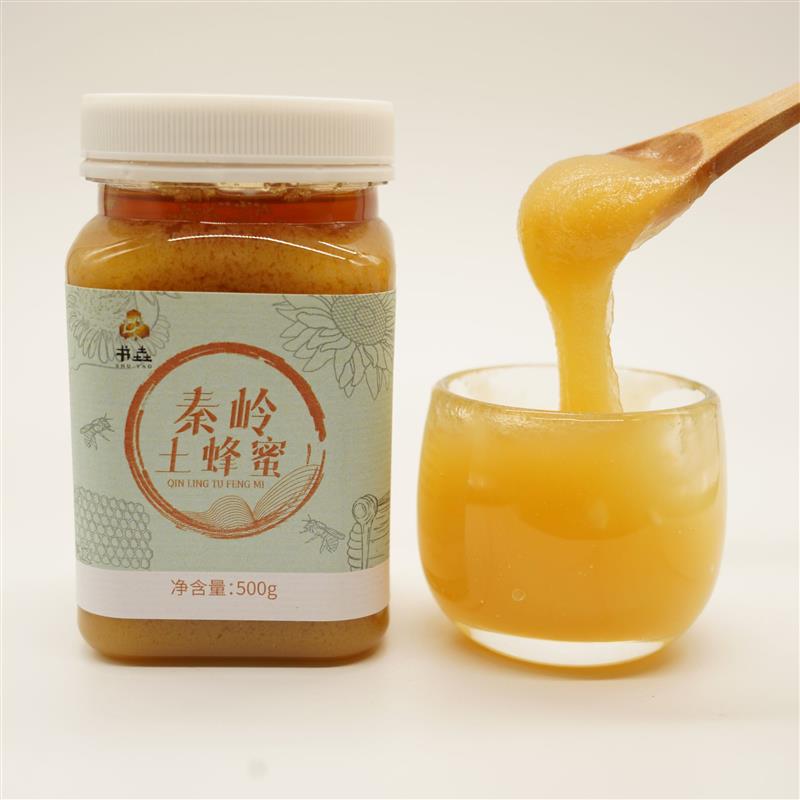 深山野花百花土蜂蜜天然纯蜜0添加塑料瓶500克学生版