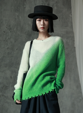 LADYS DIARY原创设计女装秋季新款纯棉羊毛针织衫毛衣保暖上衣女