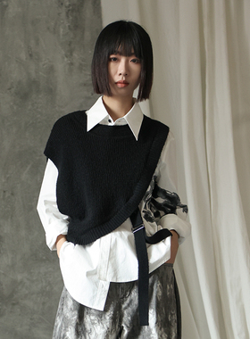女性日记原创设计女装2023秋季秋季新款绵羊毛针织衫上衣女