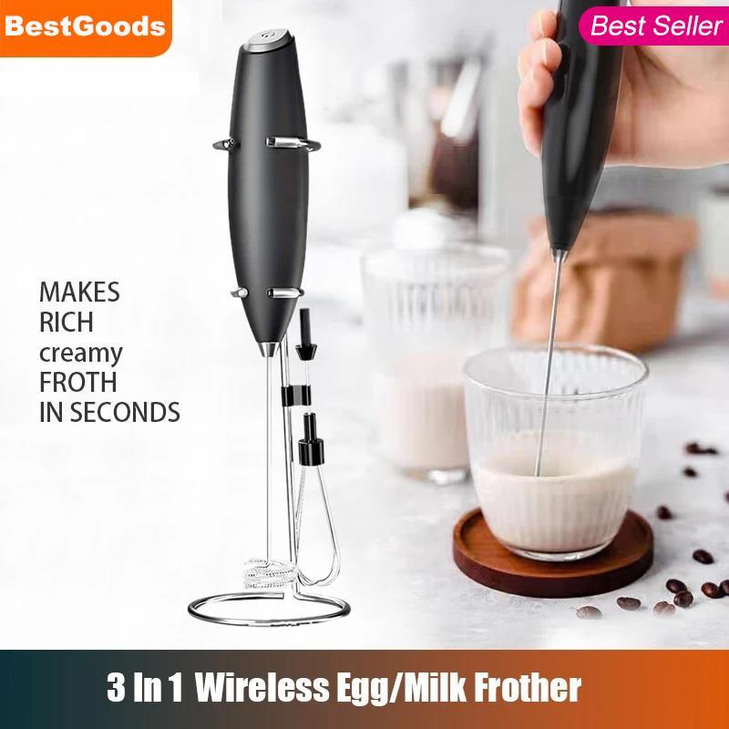 Electric Milk Frother Blender for Kitchen Coffee Cream Mixer
