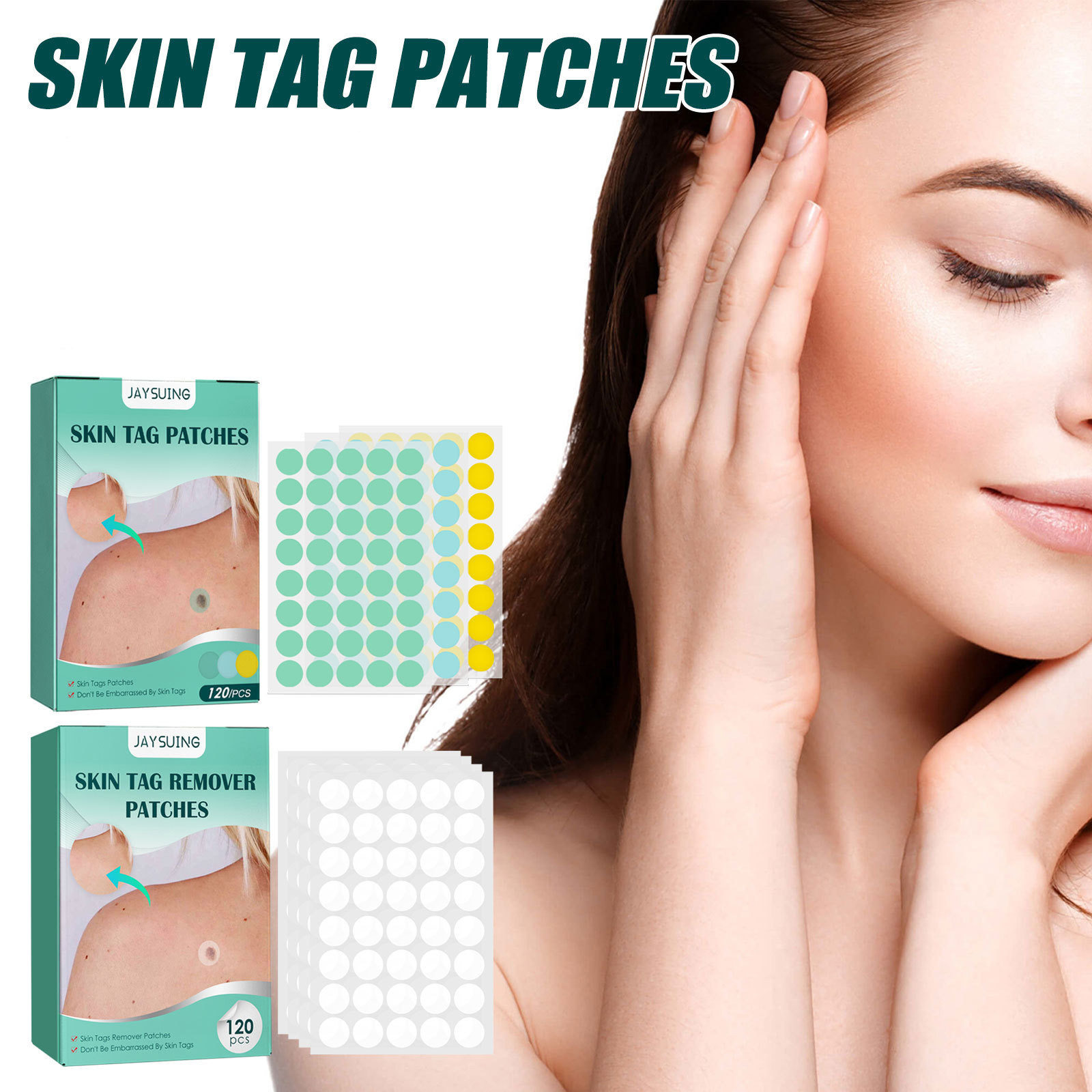 Skin Care Stickers Smooth Skin Facial Skin Label Stickers