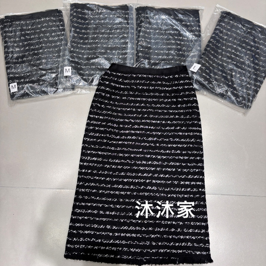 现货欧洲站2025冬季新款松紧腰显瘦百搭舒适编织洋气半身裙女
