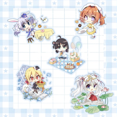 【预售】柚子社galgame同人色纸贴纸徽章周边