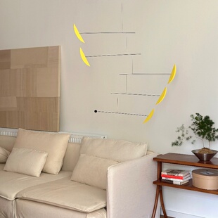 动态平衡吊饰 玄关空中悬挂家居装饰挂件无声风铃 创意乔迁礼品