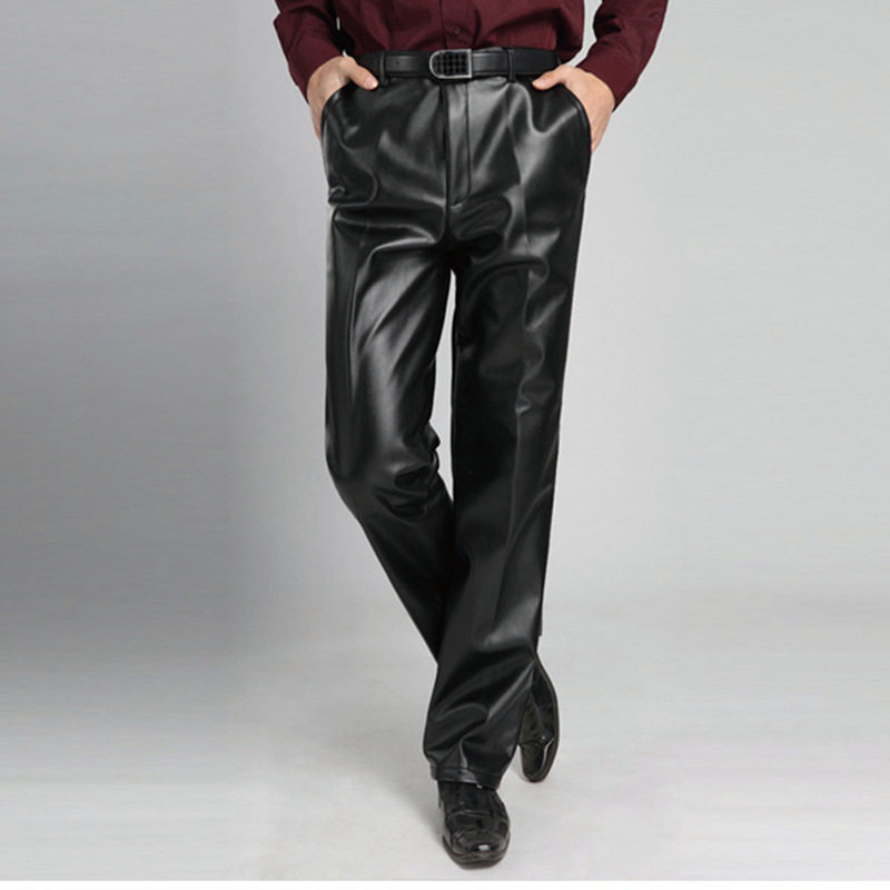 Pantalon cuir homme droit pour automne - Ref 1489044 Image 1