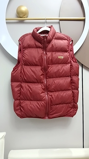 情侣装 日本原单新款 品牌同款 修身 90白鸭绒 轻薄羽绒马甲女立领时尚