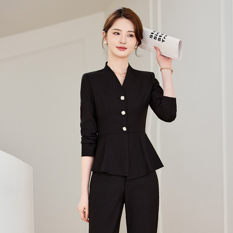 工作服女职业气质西装套装春秋