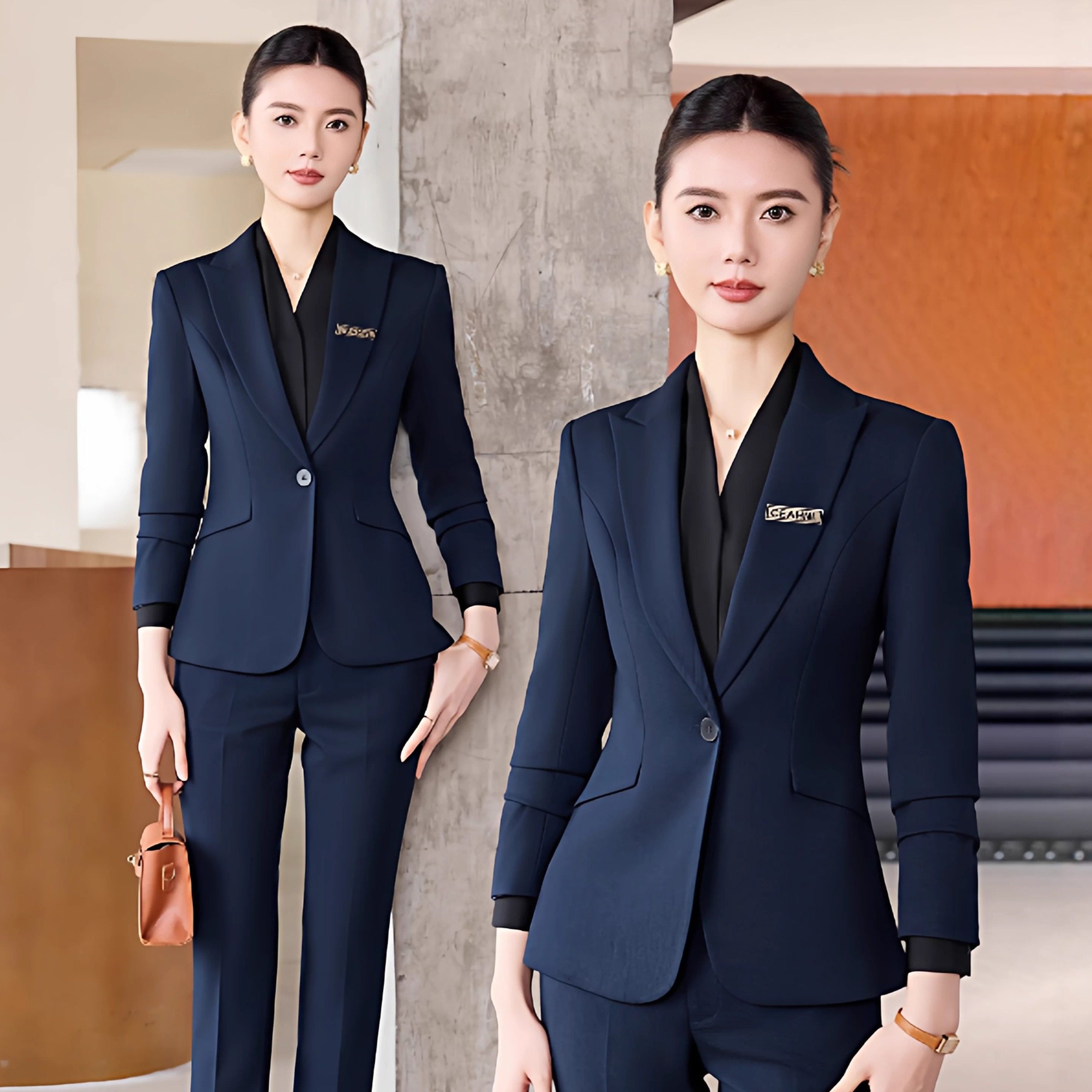 春秋高端职业女西装套装正式场合