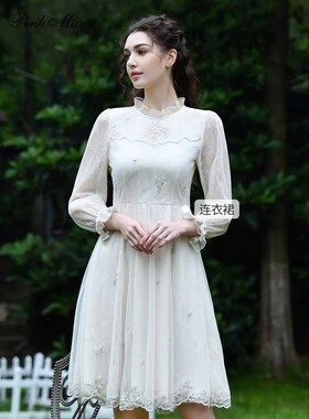 PMANW5623-93/2980粉红pinkm淑女风【2024秋款】连衣裙专柜