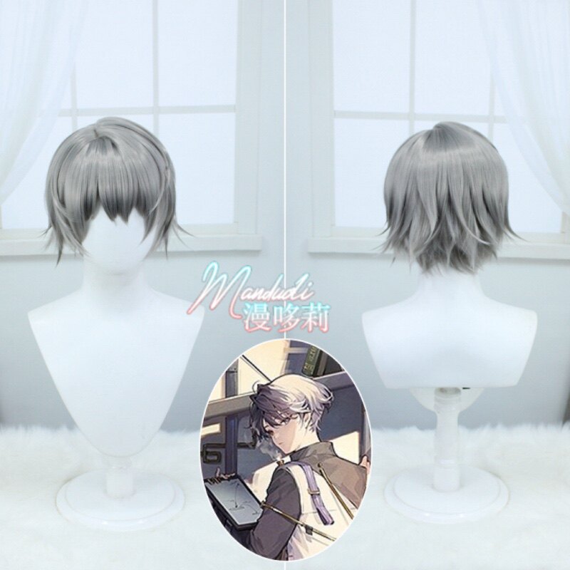 重返未来1999 X cos假发 神秘科学家 仿真头皮 游戏cosplay假毛