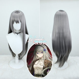 重返未来1999 柏林以东 cos假发 仿真头皮 特调烟灰渐变长直发