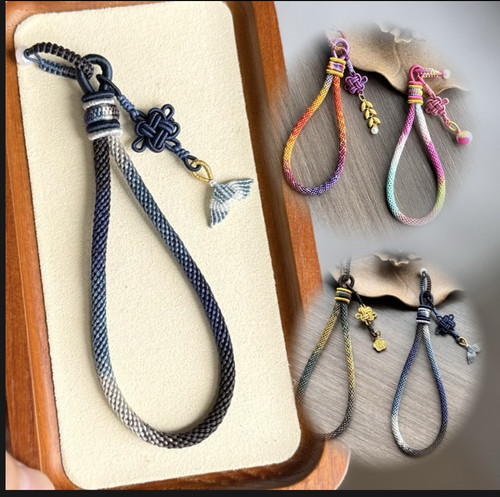 钥匙扣绳diy视频教程材料包