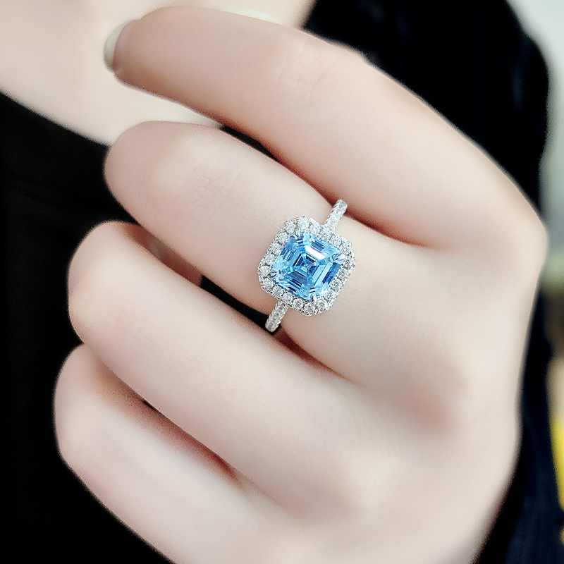 冰糖方钻戒指高级简约女生日礼物