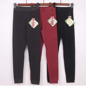 润肤裤 秋裤 女 双面磨绒高腰打底裤 NGG8858B加厚铂金蚕丝保暖裤