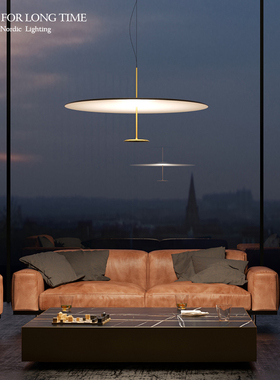 意大利Lumina DOT极简餐厅客厅吊灯设计师款卧室极薄板飞碟吊灯