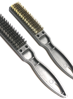 塑料柄铜丝刷子除锈清洁钢丝刷涂铜丝刷不锈钢丝刷清洁刷