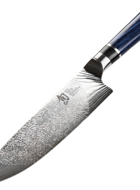 日本旬满月刀全球限量版Shun Engetsu71层大马士革20CM厨师刀菜刀