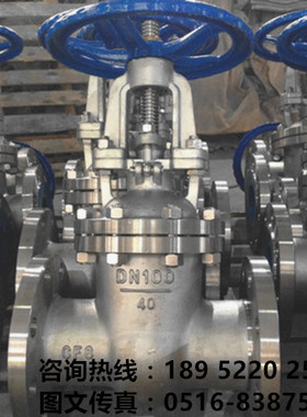 Z41W-40P/64P PN4.0/6.4高温高压304不锈钢明杆法兰闸阀DN15-300