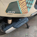 雅迪小刀台铃k10电动车后脚踏加装 后踏板无损加宽后后平叉搁脚