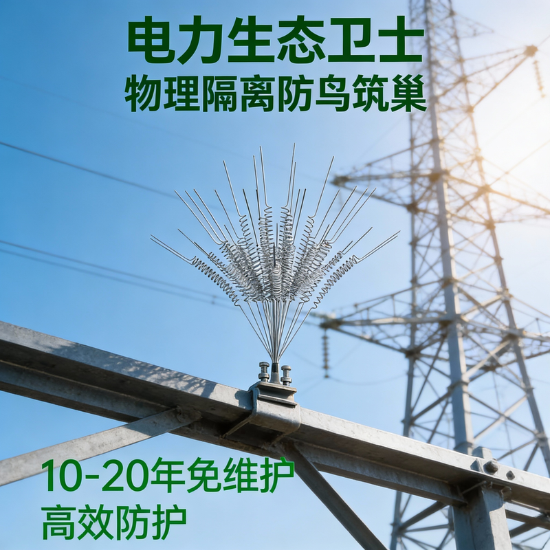 电力线路防鸟刺 驱鸟器不锈钢镀锌赶鸟刺 弹簧型驱鸟针物理隔离,农机/农具/农膜,驱鸟器,淘宝优惠券,粉丝福利购,淘宝优惠卷