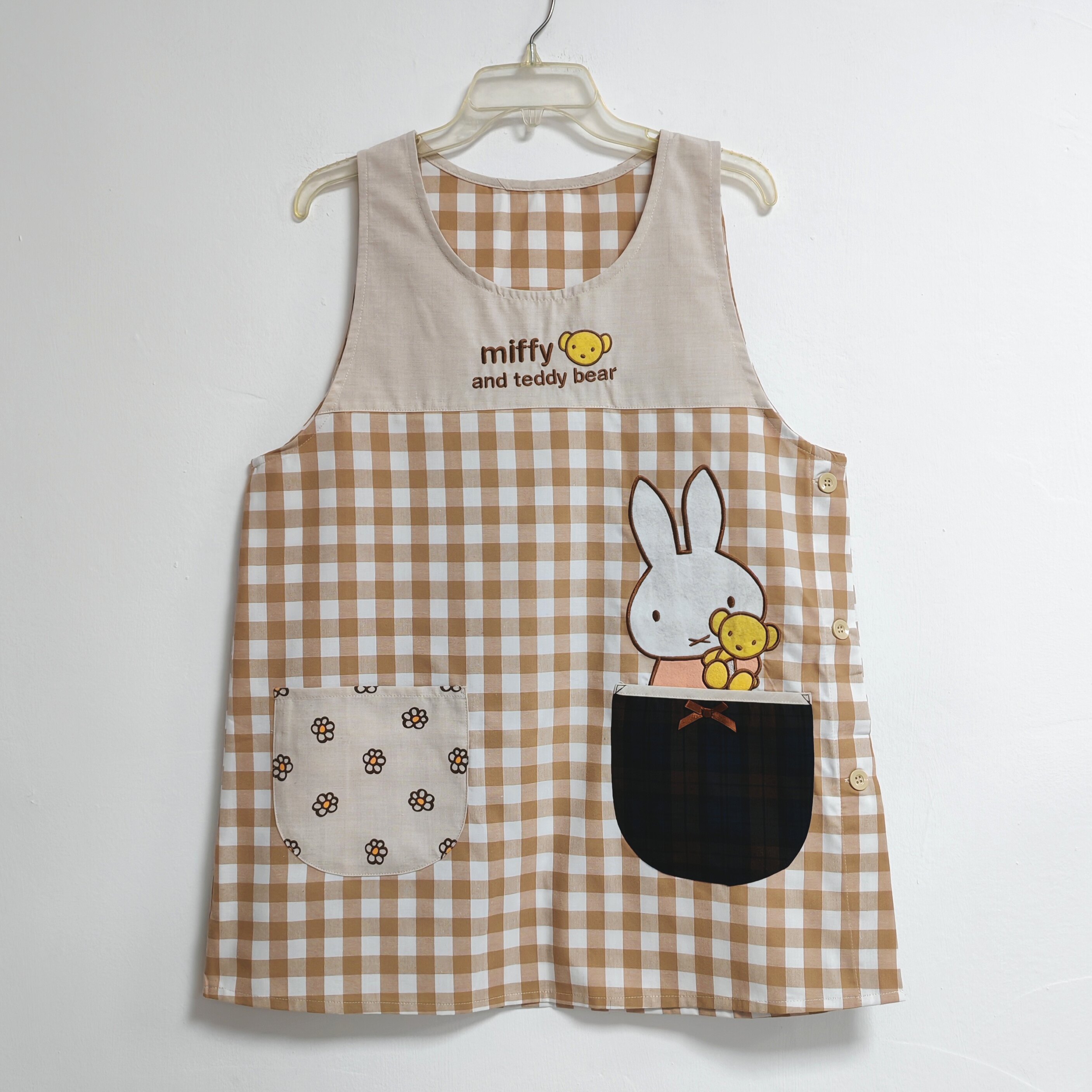 围裙成人韩版时尚坎肩工作服罩衣 卡通迪士尼日版日本手工制造