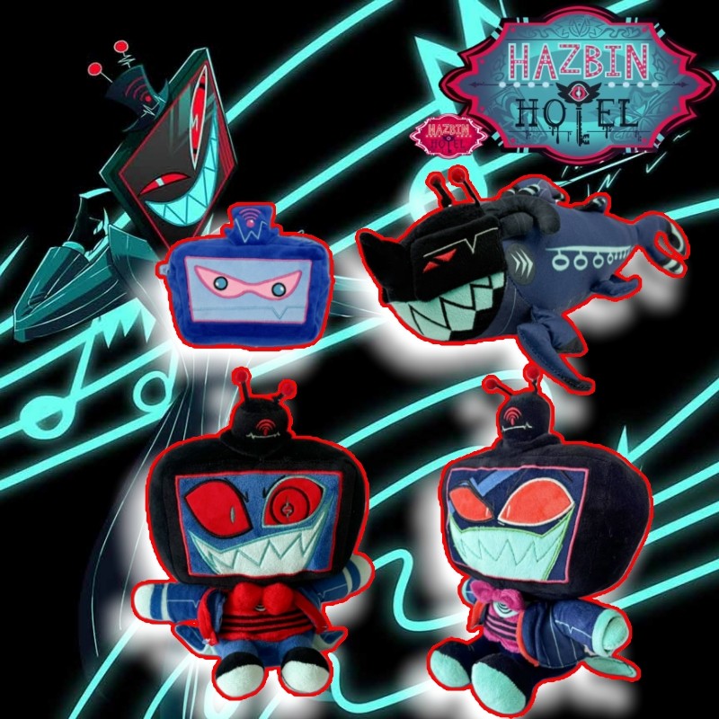 hazbinhotel极恶老大公仔地狱客栈沃克斯VOX鲨鱼shok.wav毛绒玩具