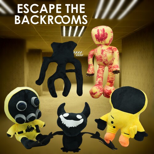 跨境Escape The Backrooms逃离后室公仔毛绒玩具礼物夜光笑魇玩偶