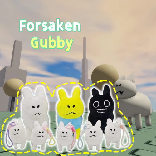 跨境Roblox游戏 Forsaken Gubby兔子毛绒玩具黄兔子挂件礼物