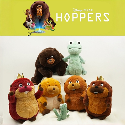 河狸变身计划HoppersKing George乔治国王毛绒玩具儿童礼物熊玩偶