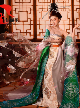 影视写真主题古装唐朝狄仁杰神都龙王服装雪纺绣花仙女装花魁